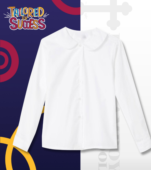 Long Sleeve Peterpan Collar Blouse