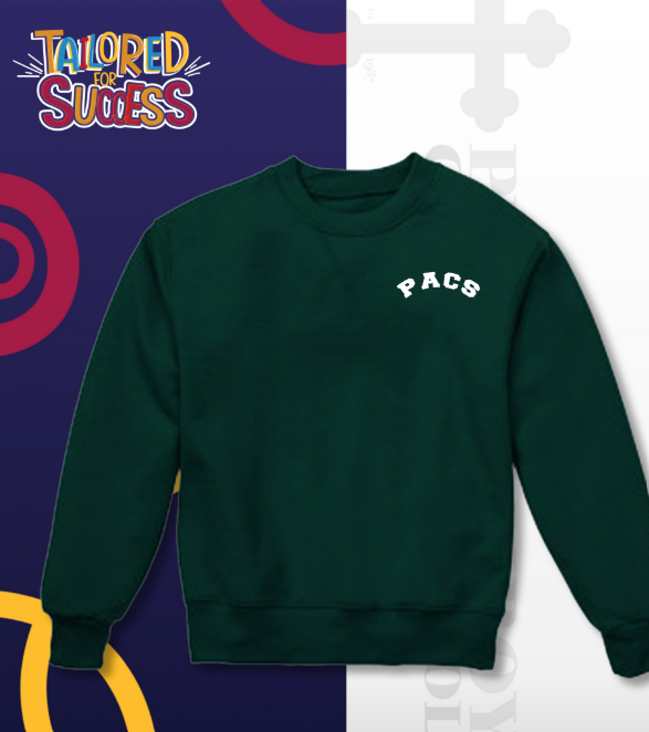 Sweatshirt With Heat-Transferred Logo Green