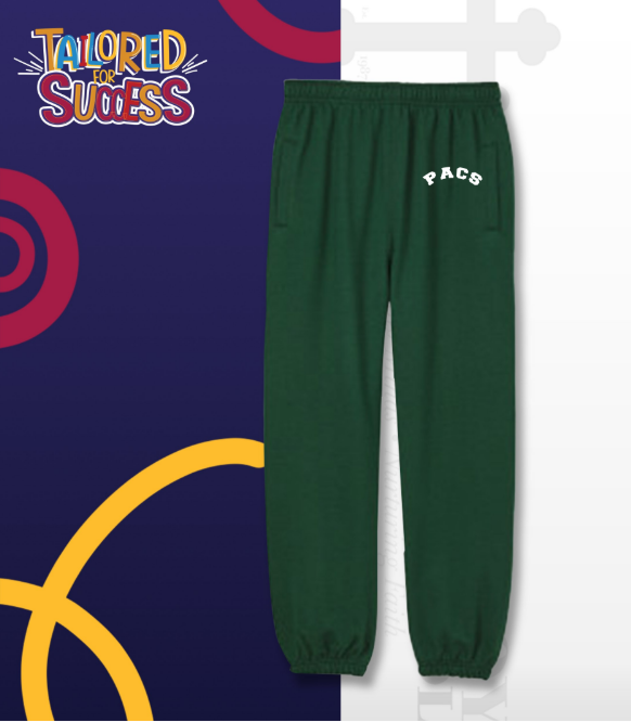 Sweatpants With Heat-Transferred Logo Green